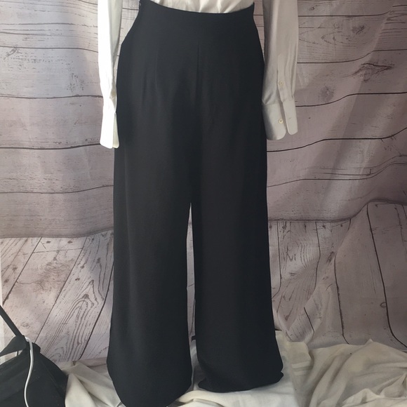 High Waisted CATHERINE MALANDRINO PIN TUCK PANTS. NWT DESIGNER COLLECTION - Picture 3 of 10